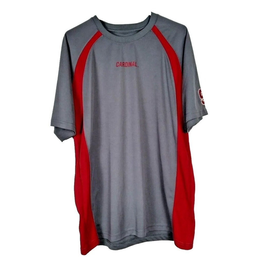 Stanford University Cardinals Gray Short Sleeve Jersey T-shirt XL